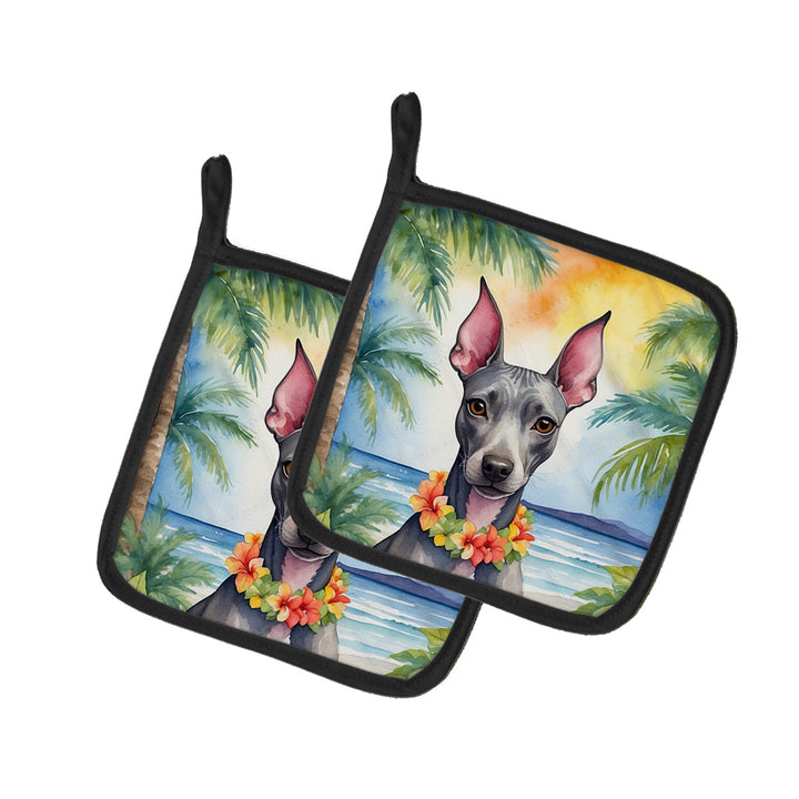 Yorkshire Terrier Luau Pair of Pot Holders Image 11