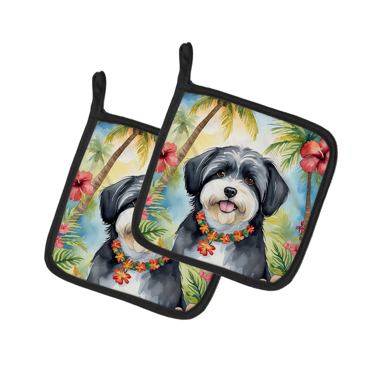 Yorkshire Terrier Luau Pair of Pot Holders Image 9