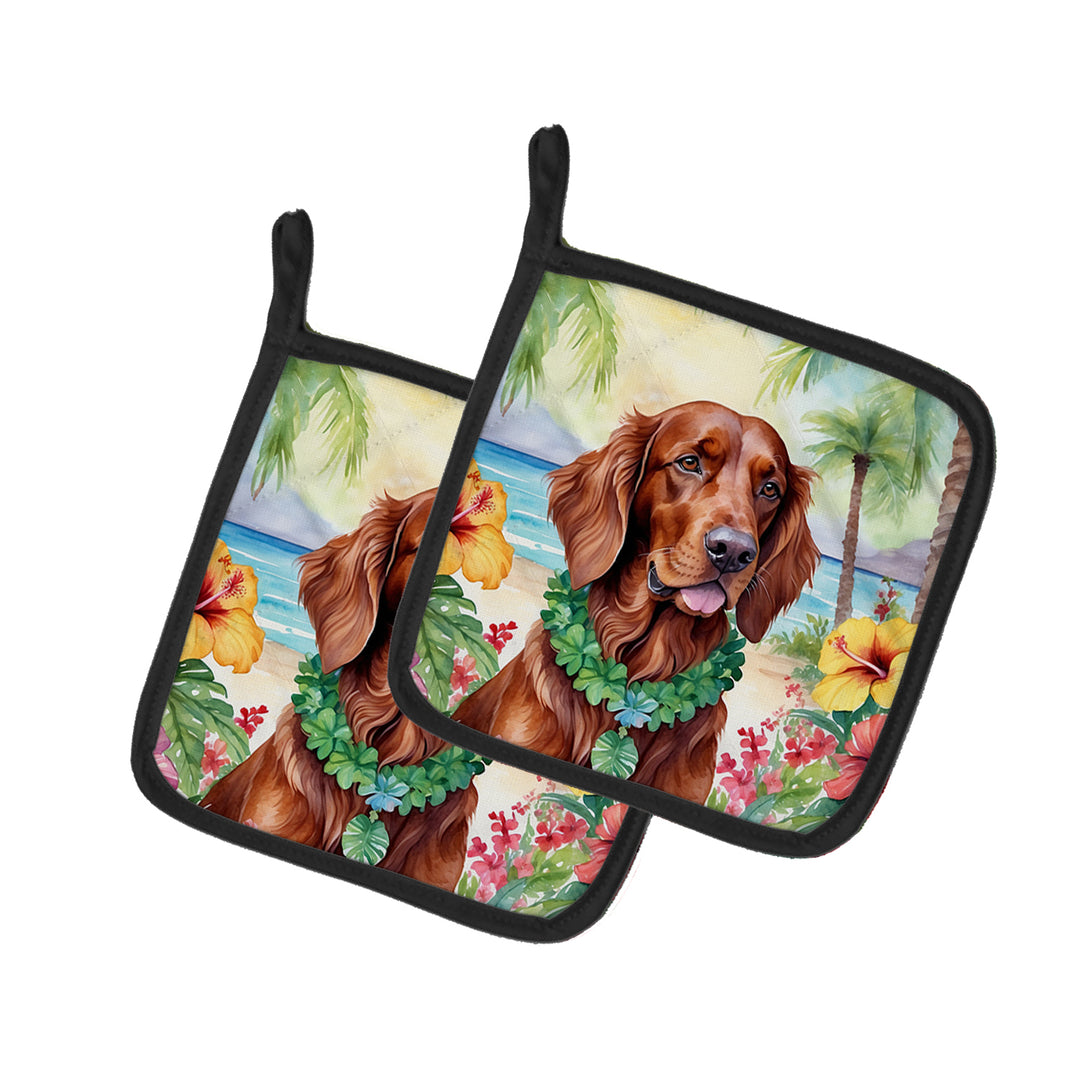 Yorkshire Terrier Luau Pair of Pot Holders Image 10