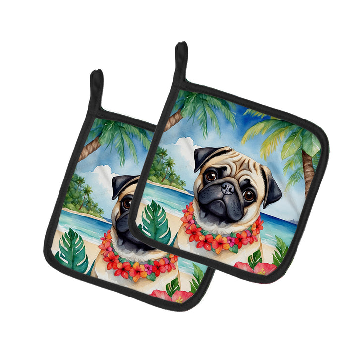 Yorkshire Terrier Luau Pair of Pot Holders Image 11