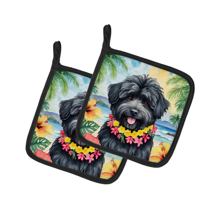 Yorkshire Terrier Luau Pair of Pot Holders Image 12