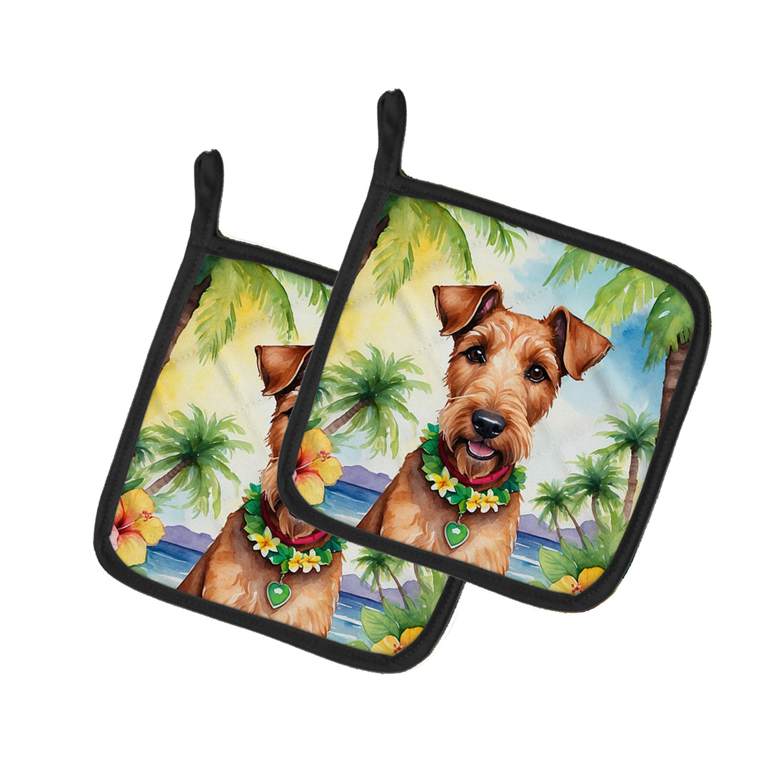 Yorkshire Terrier Luau Pair of Pot Holders Image 11