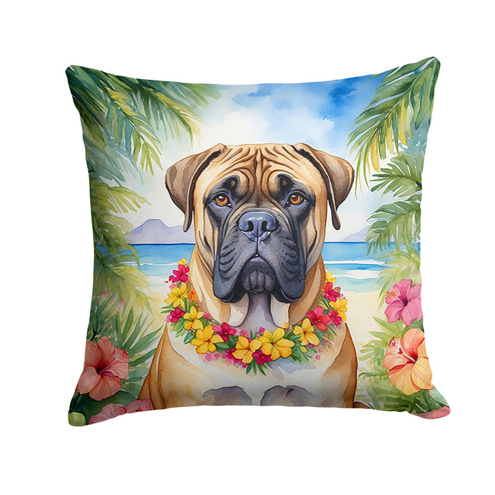 Yorkshire Terrier Luau Throw Pillow Image 4