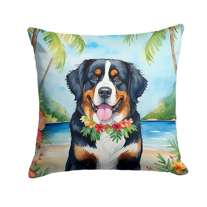 Yorkshire Terrier Luau Throw Pillow Image 6