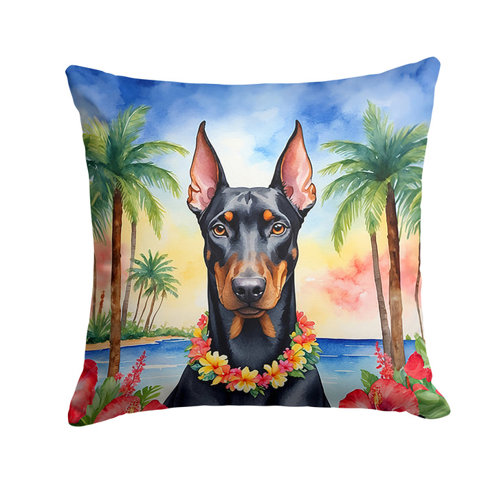 Yorkshire Terrier Luau Throw Pillow Image 8