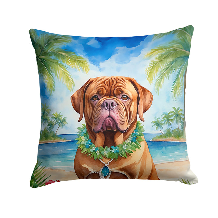 Yorkshire Terrier Luau Throw Pillow Image 10