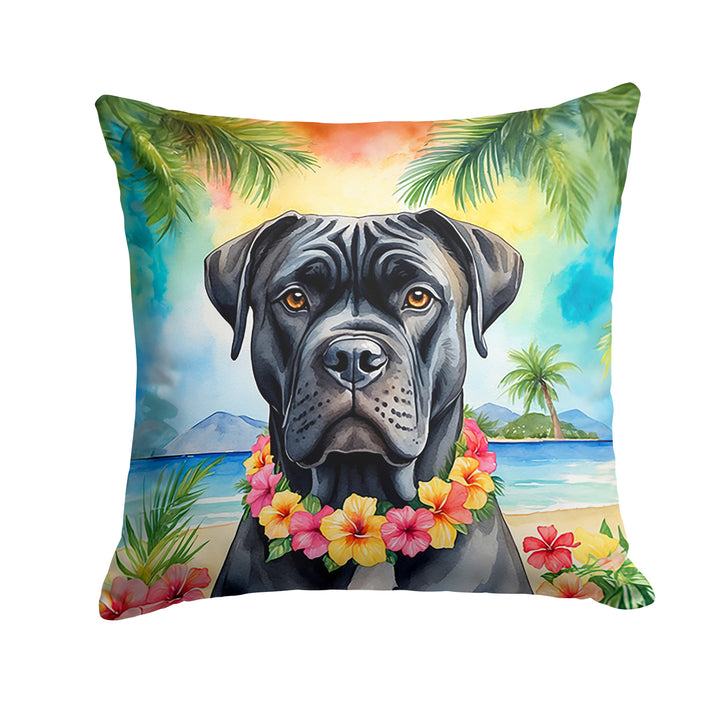 Yorkshire Terrier Luau Throw Pillow Image 11