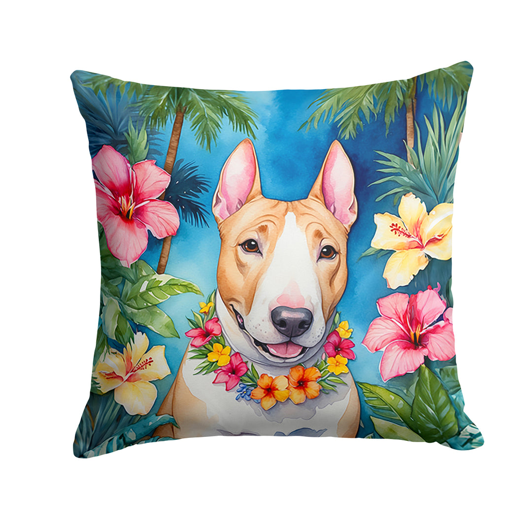 Yorkshire Terrier Luau Throw Pillow Image 12