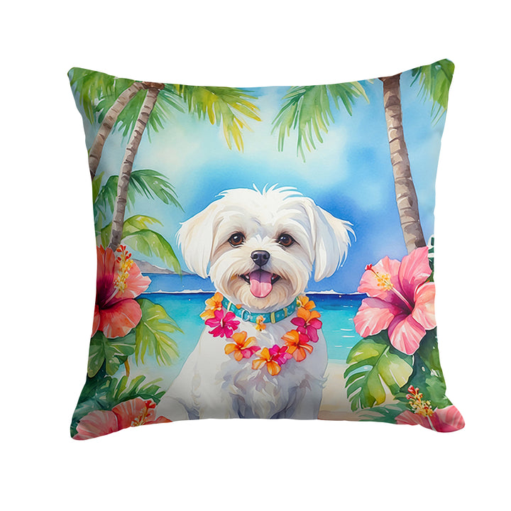 Yorkshire Terrier Luau Throw Pillow Image 8