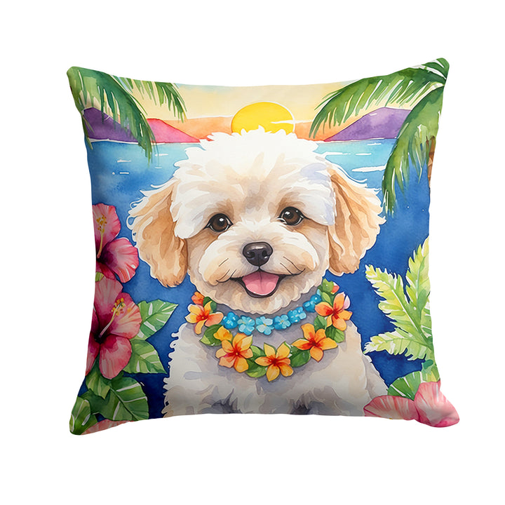 Yorkshire Terrier Luau Throw Pillow Image 10