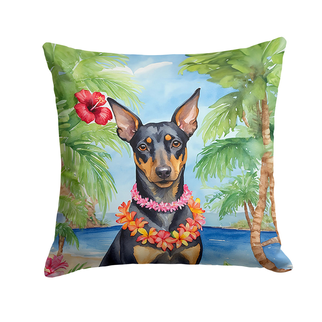 Yorkshire Terrier Luau Throw Pillow Image 12