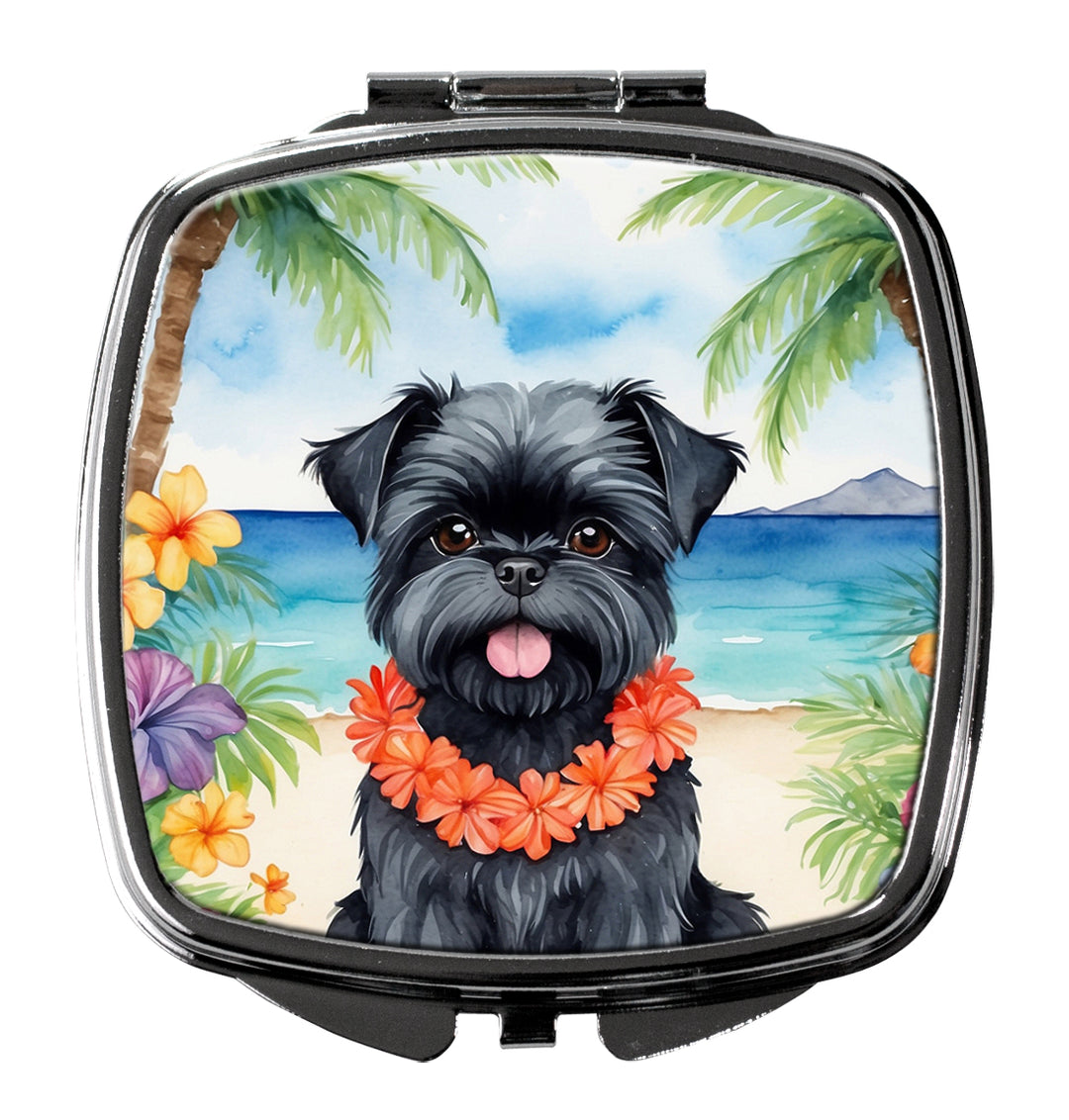 Yorkshire Terrier Luau Compact Mirror Image 2