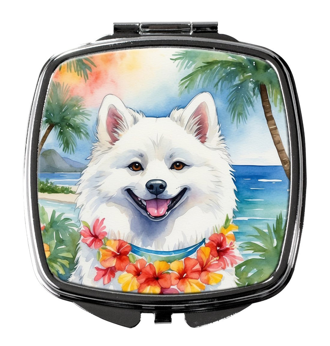 Yorkshire Terrier Luau Compact Mirror Image 1