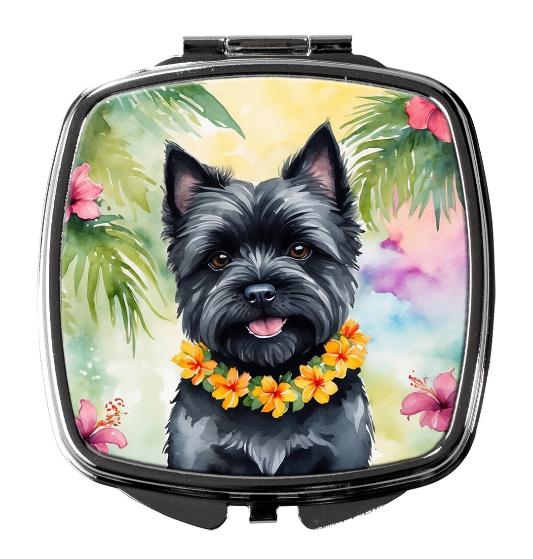 Yorkshire Terrier Luau Compact Mirror Image 5