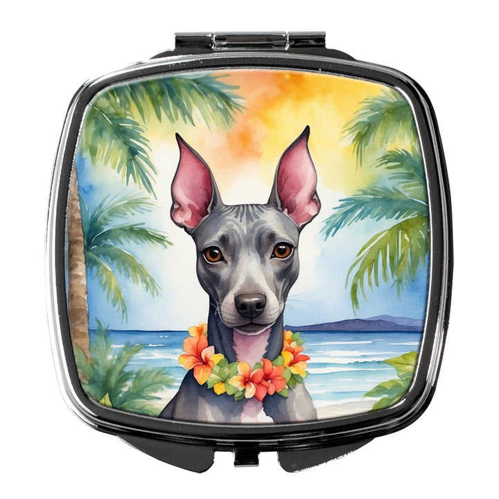 Yorkshire Terrier Luau Compact Mirror Image 11