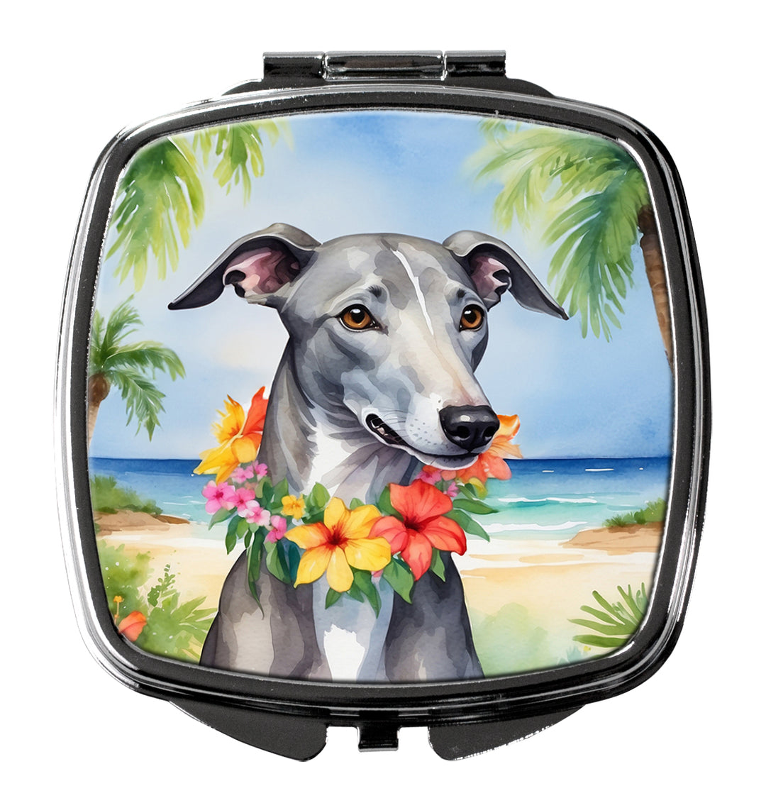 Yorkshire Terrier Luau Compact Mirror Image 8