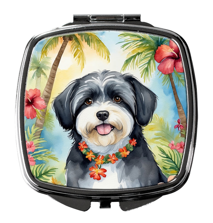 Yorkshire Terrier Luau Compact Mirror Image 9