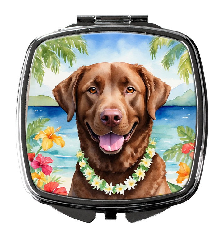 Yorkshire Terrier Luau Compact Mirror Image 10