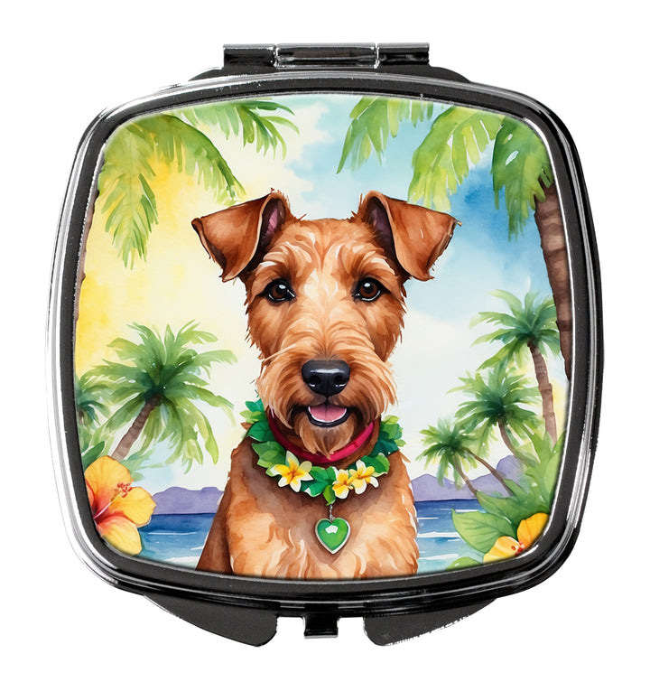 Yorkshire Terrier Luau Compact Mirror Image 11