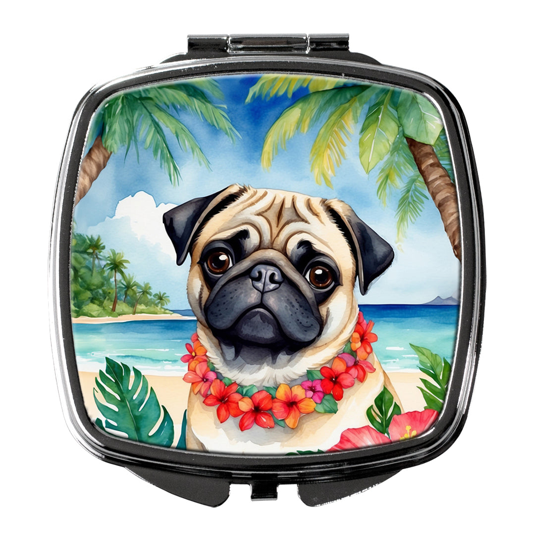 Yorkshire Terrier Luau Compact Mirror Image 11