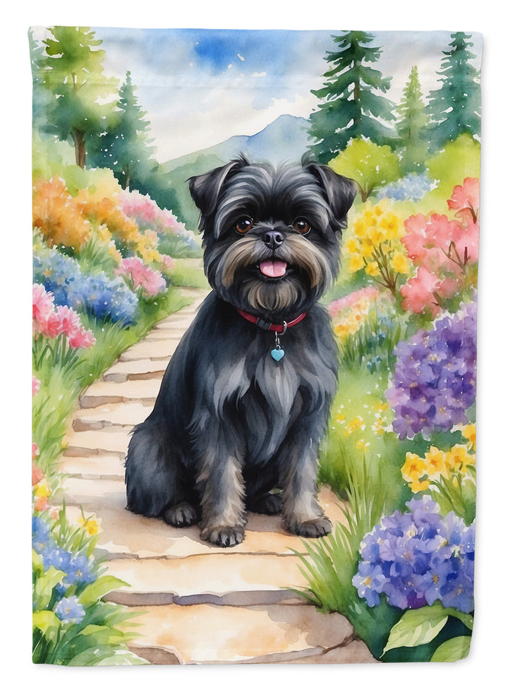 Yorkshire Terrier Spring Path House Flag Image 2