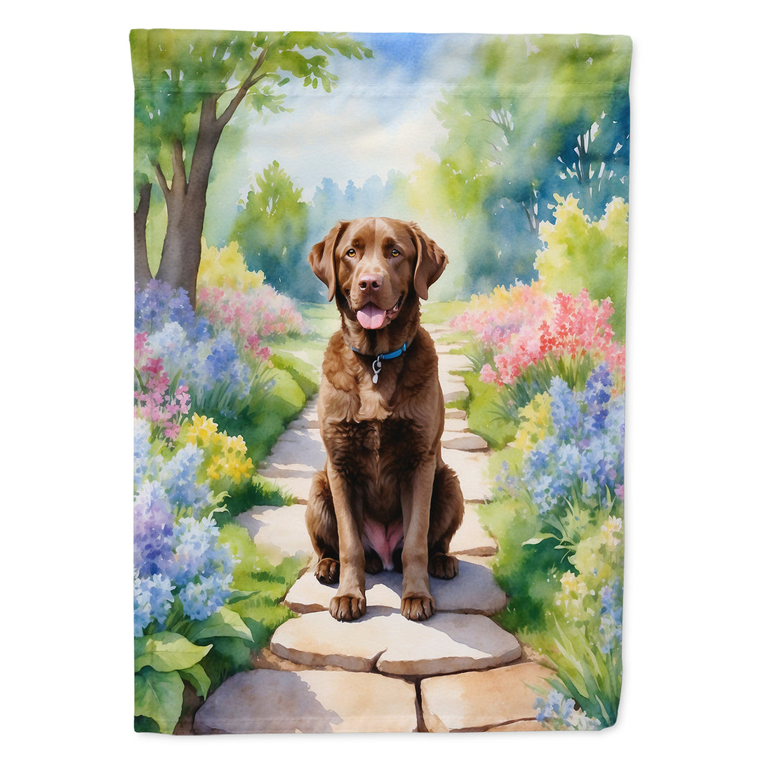 Yorkshire Terrier Spring Path House Flag Image 11