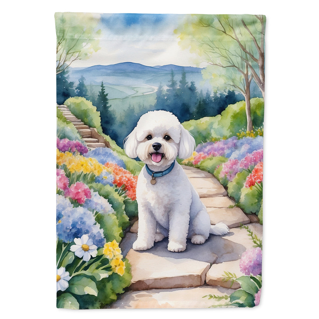 Yorkshire Terrier Spring Path House Flag Image 8