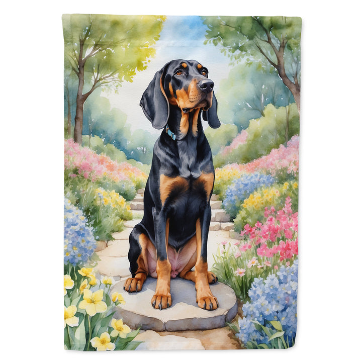 Yorkshire Terrier Spring Path House Flag Image 10