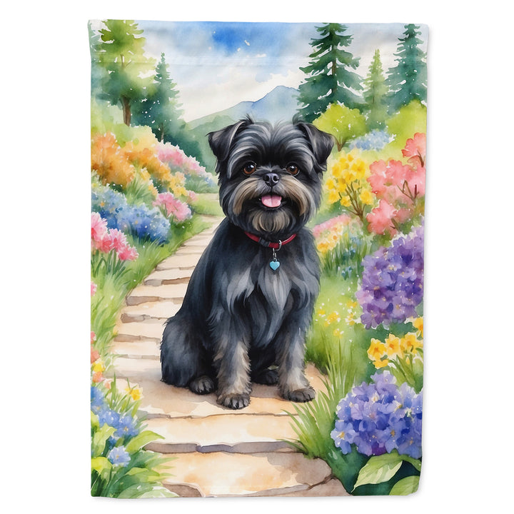 Yorkshire Terrier Spring Path House Flag Image 1