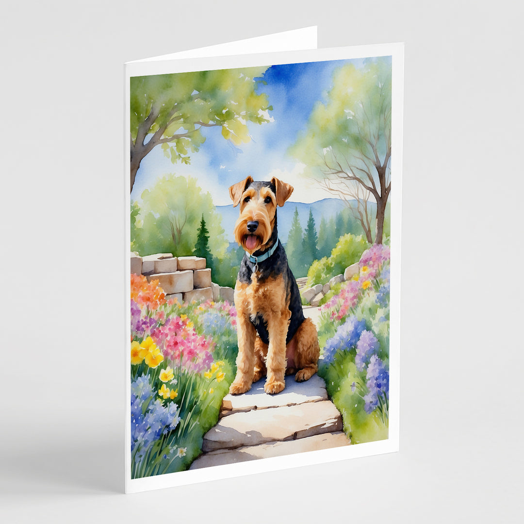 Yorkshire Terrier Spring Path Greeting Cards Pack of 8 Image 3