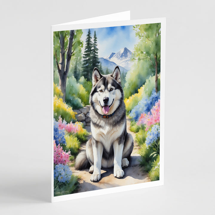 Yorkshire Terrier Spring Path Greeting Cards Pack of 8 Image 6