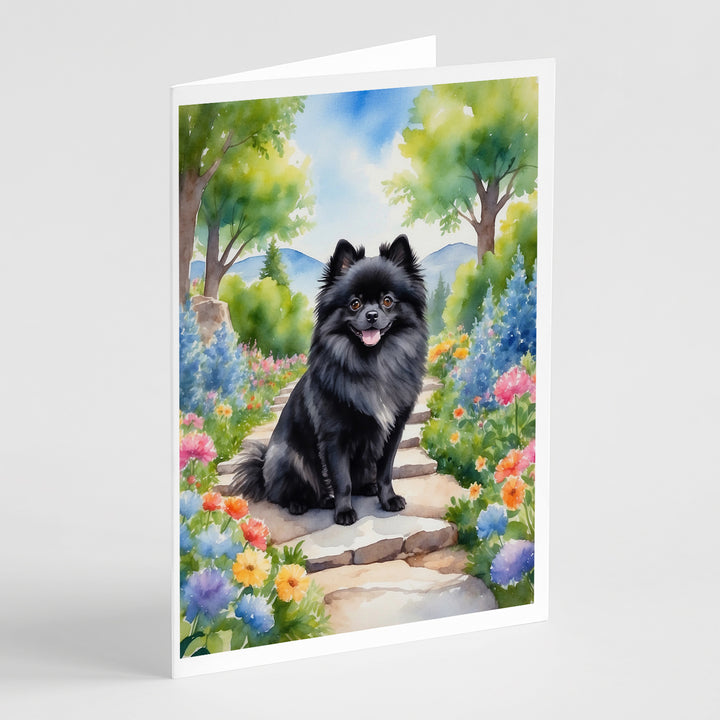 Yorkshire Terrier Spring Path Greeting Cards Pack of 8 Image 2