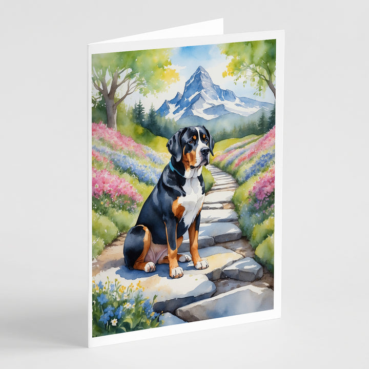 Yorkshire Terrier Spring Path Greeting Cards Pack of 8 Image 7