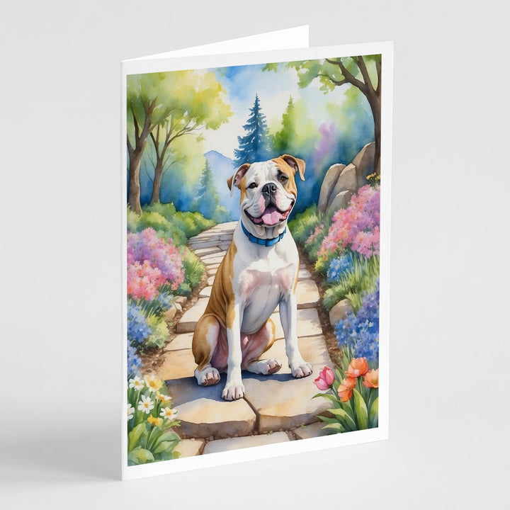 Yorkshire Terrier Spring Path Greeting Cards Pack of 8 Image 1