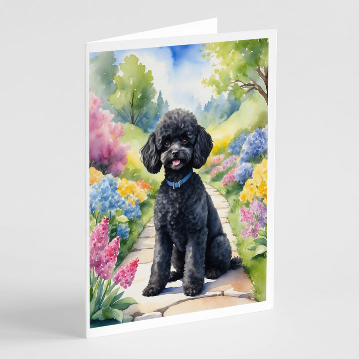 Yorkshire Terrier Spring Path Greeting Cards Pack of 8 Image 4