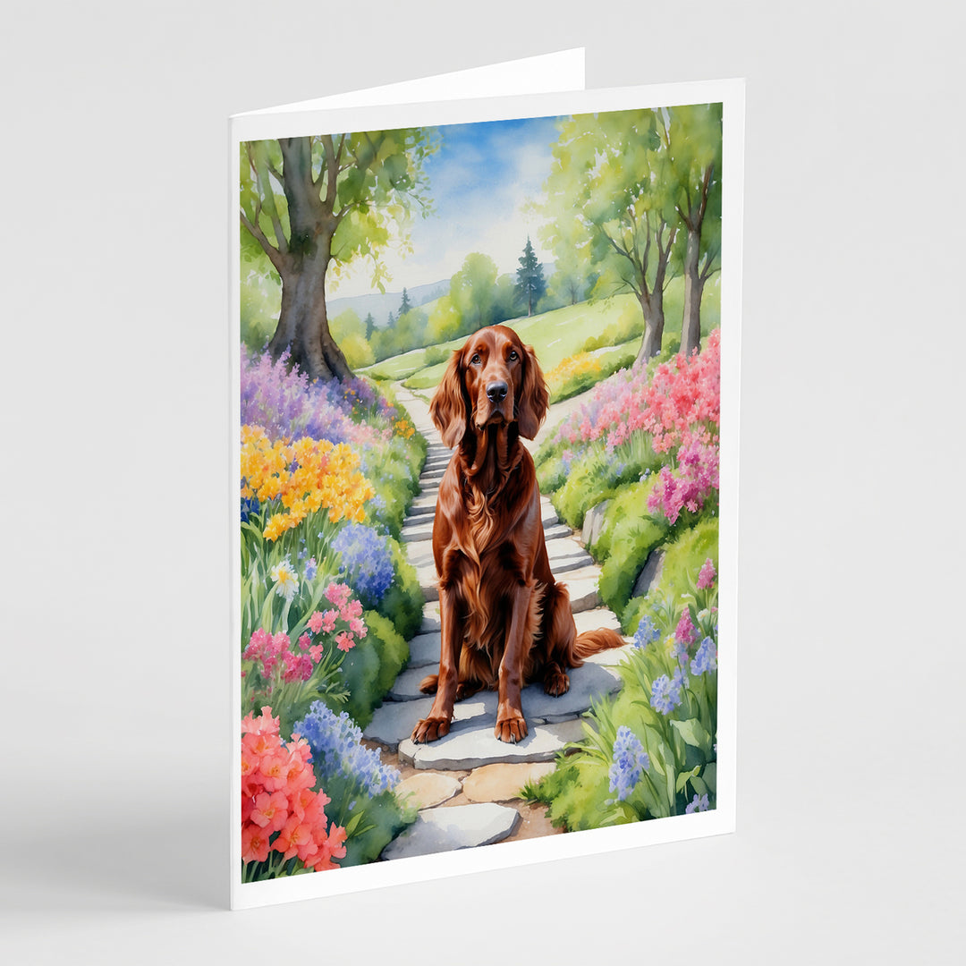 Yorkshire Terrier Spring Path Greeting Cards Pack of 8 Image 10