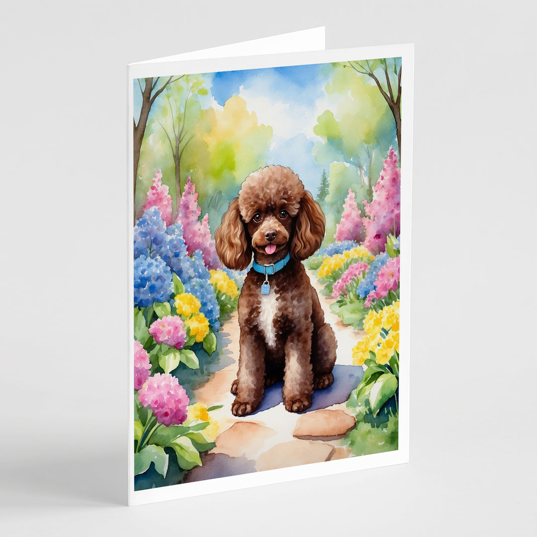 Yorkshire Terrier Spring Path Greeting Cards Pack of 8 Image 6