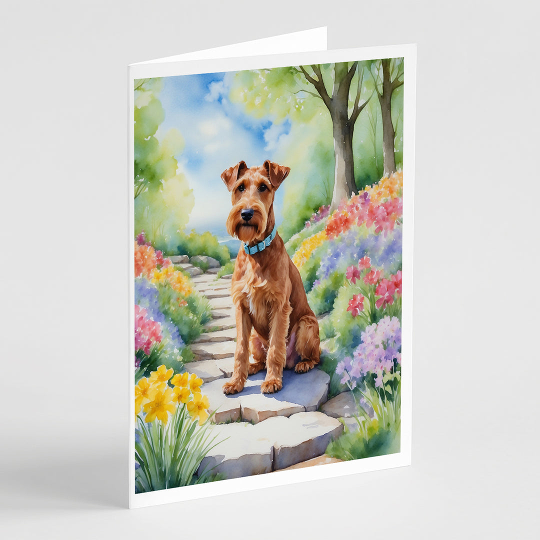 Yorkshire Terrier Spring Path Greeting Cards Pack of 8 Image 11