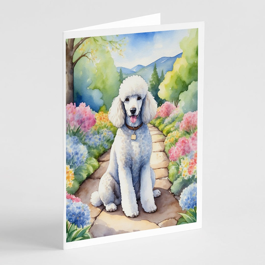 Yorkshire Terrier Spring Path Greeting Cards Pack of 8 Image 1