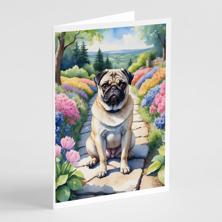 Yorkshire Terrier Spring Path Greeting Cards Pack of 8 Image 10