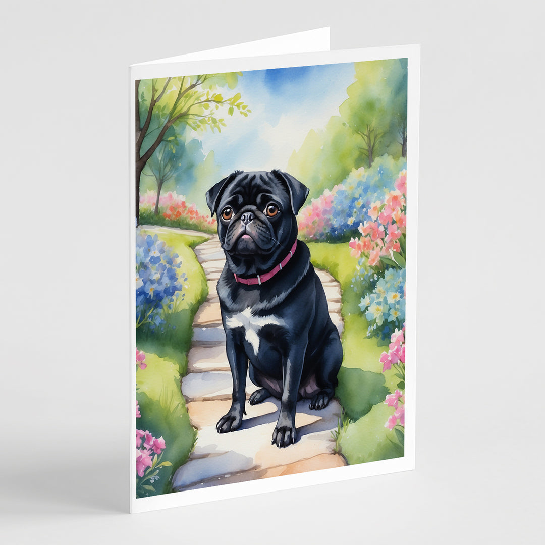 Yorkshire Terrier Spring Path Greeting Cards Pack of 8 Image 11