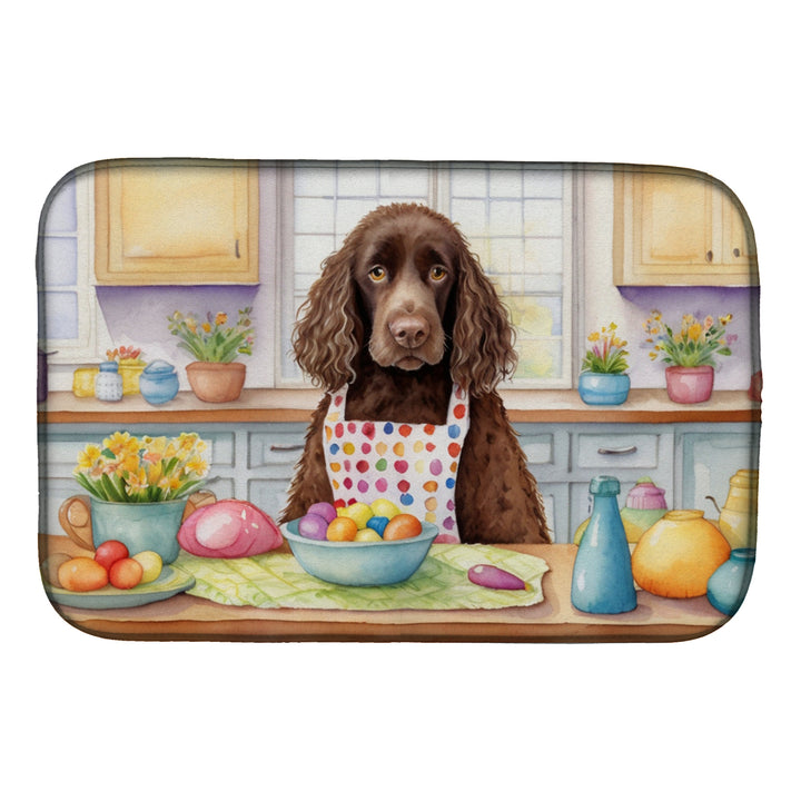 Decorating Easter Yorkshire Terrier Dish Drying Mat Image 11