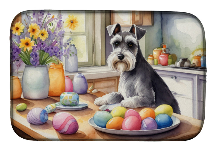 Decorating Easter Yorkshire Terrier Dish Drying Mat Image 7