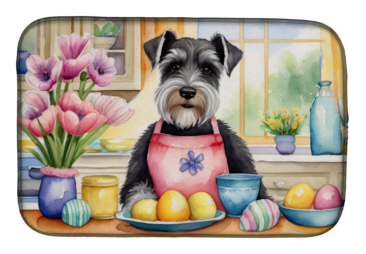 Decorating Easter Yorkshire Terrier Dish Drying Mat Image 8