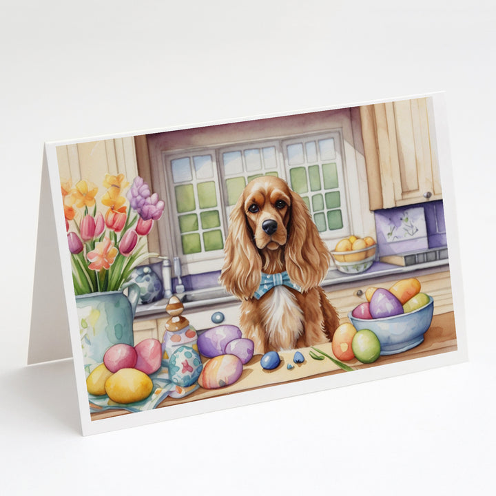 Decorating Easter Yorkshire Terrier Greeting Cards Pack of 8 Image 9