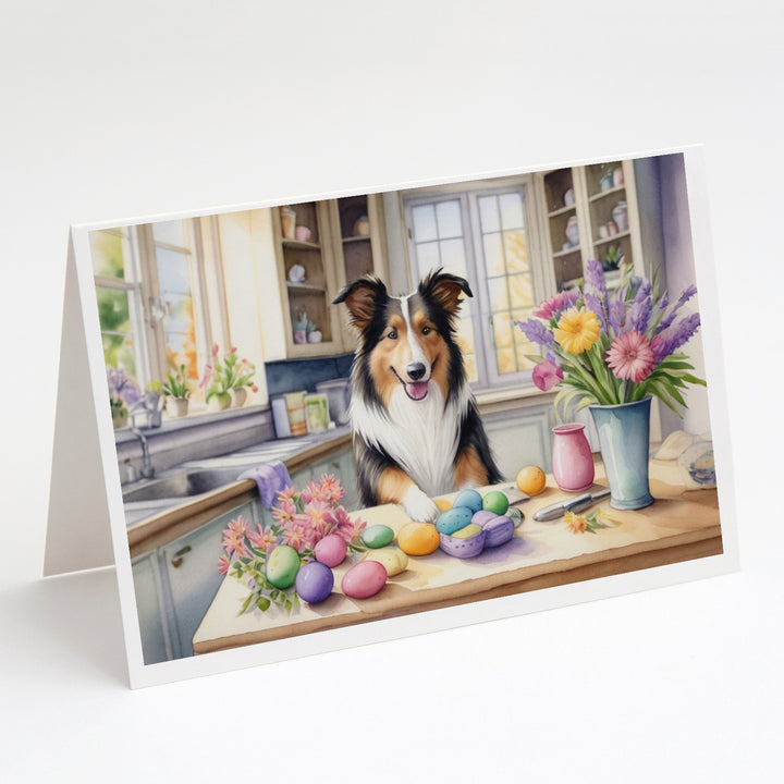 Decorating Easter Yorkshire Terrier Greeting Cards Pack of 8 Image 10