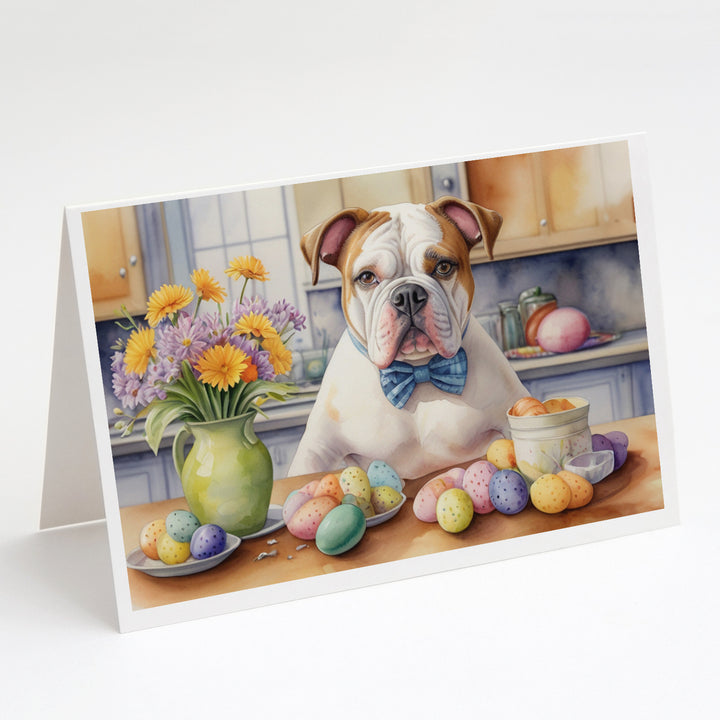 Decorating Easter Yorkshire Terrier Greeting Cards Pack of 8 Image 7