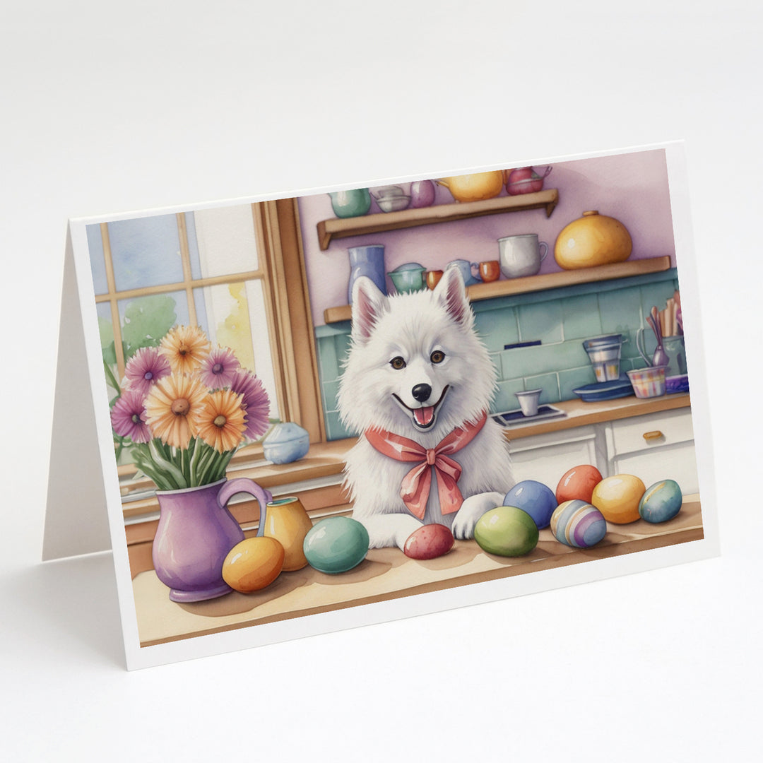 Decorating Easter Yorkshire Terrier Greeting Cards Pack of 8 Image 9