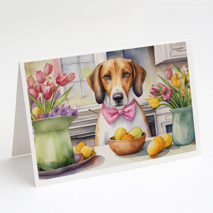 Decorating Easter Yorkshire Terrier Greeting Cards Pack of 8 Image 10