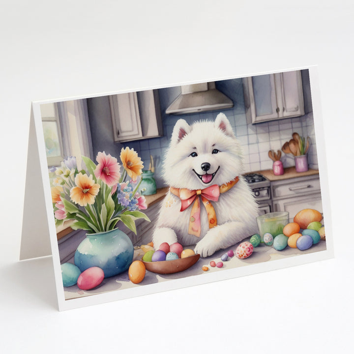 Decorating Easter Yorkshire Terrier Greeting Cards Pack of 8 Image 5